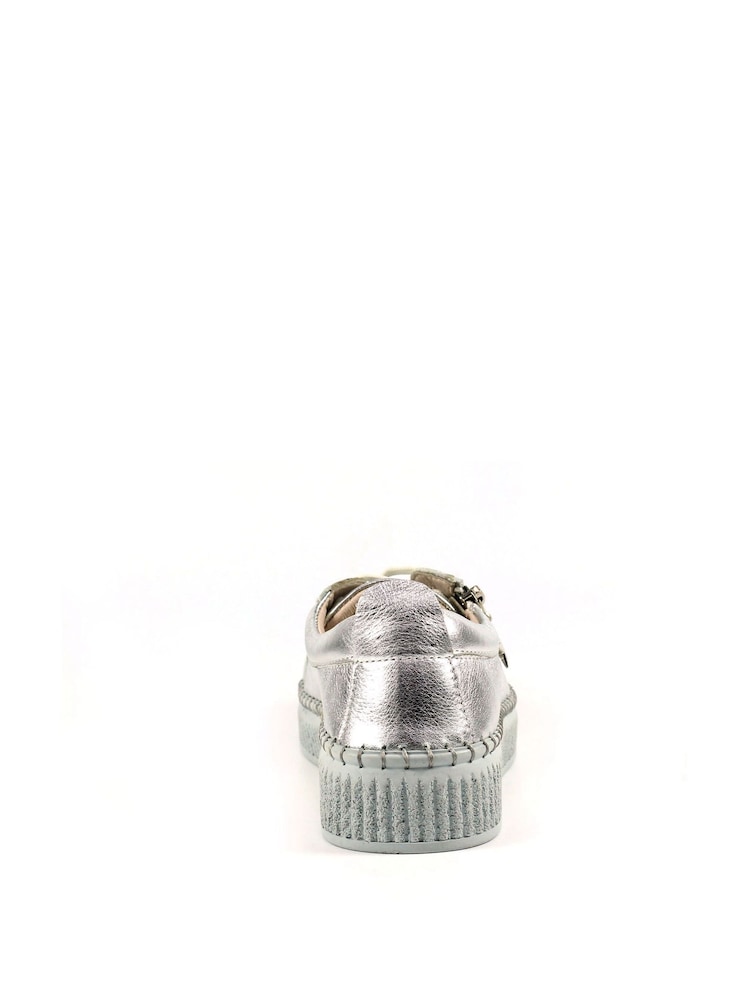 Lunar Aria Silver Lea. Trainers - Image 6 of 6