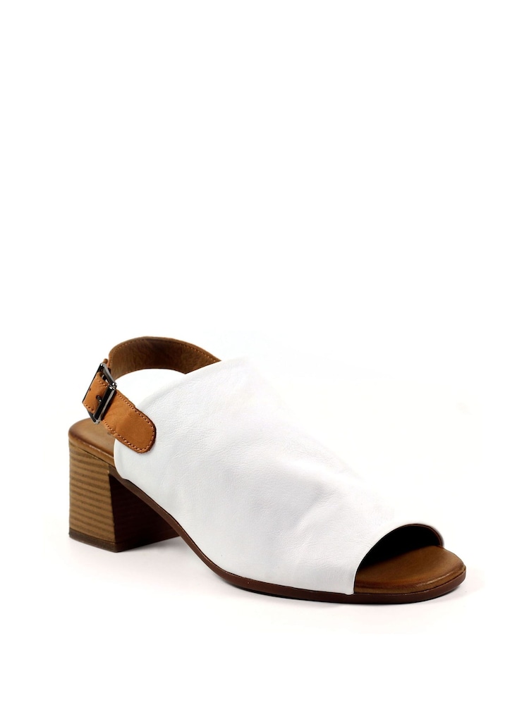 Lunar Lazy Dogz Jenkins White Lea. Sandals - Image 1 of 6