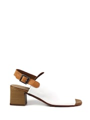 Lunar Lazy Dogz Jenkins White Lea. Sandals - Image 2 of 6