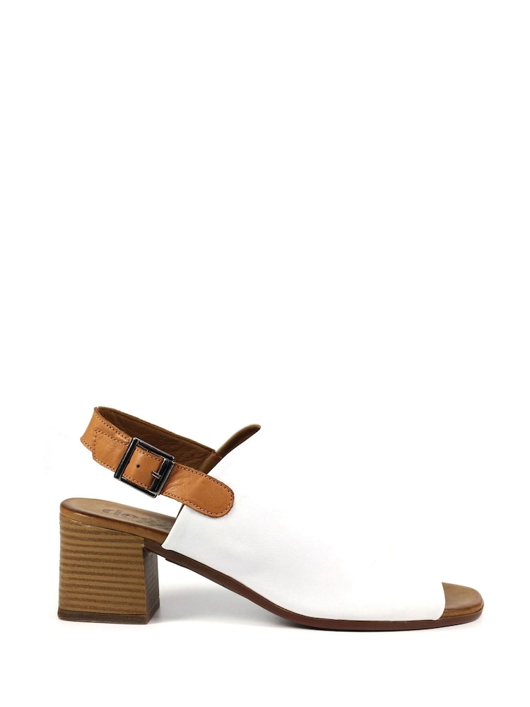 Lunar Lazy Dogz Jenkins White Lea. Sandals - Image 2 of 6