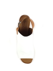 Lunar Lazy Dogz Jenkins White Lea. Sandals - Image 6 of 6