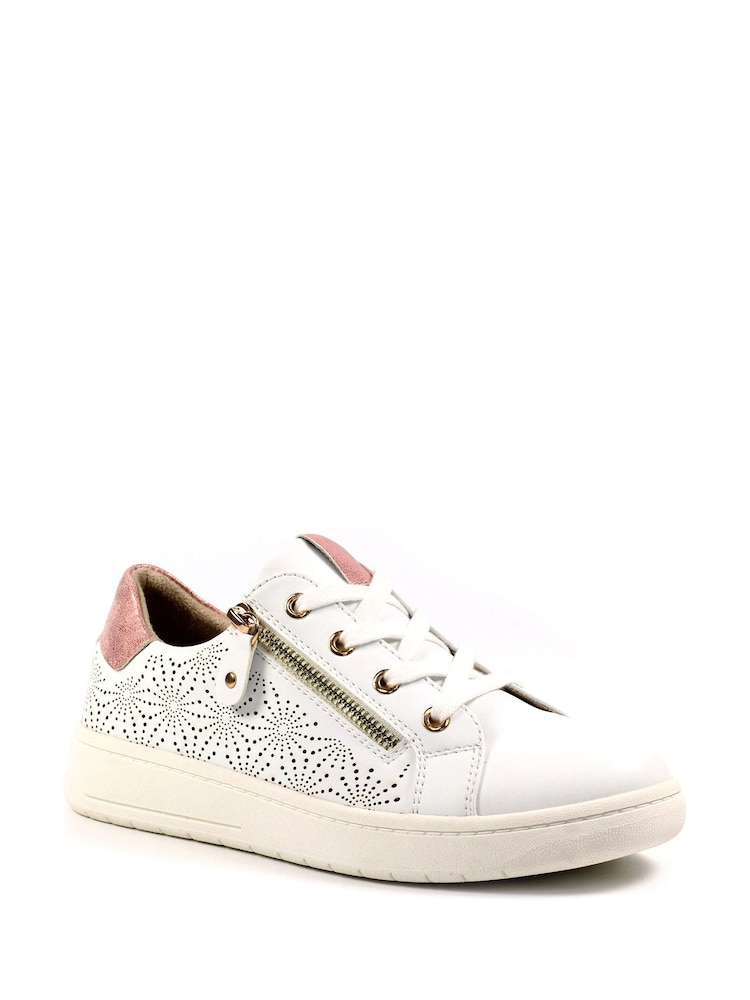 Lunar Williams White Trainers - Image 2 of 5