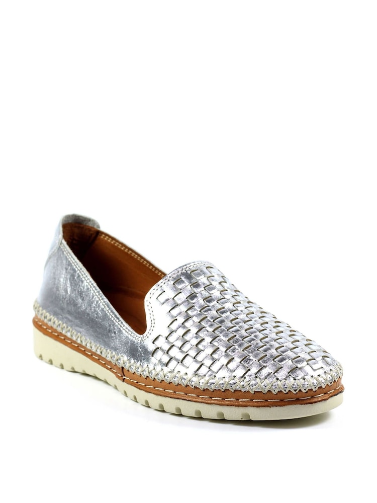 Lunar Garbo Silver Lea. Shoes - Image 2 of 2