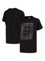 Fanatics Kids 100% Cotton England Tonal Reflective Graphic Black T-Shirt - Image 1 of 1