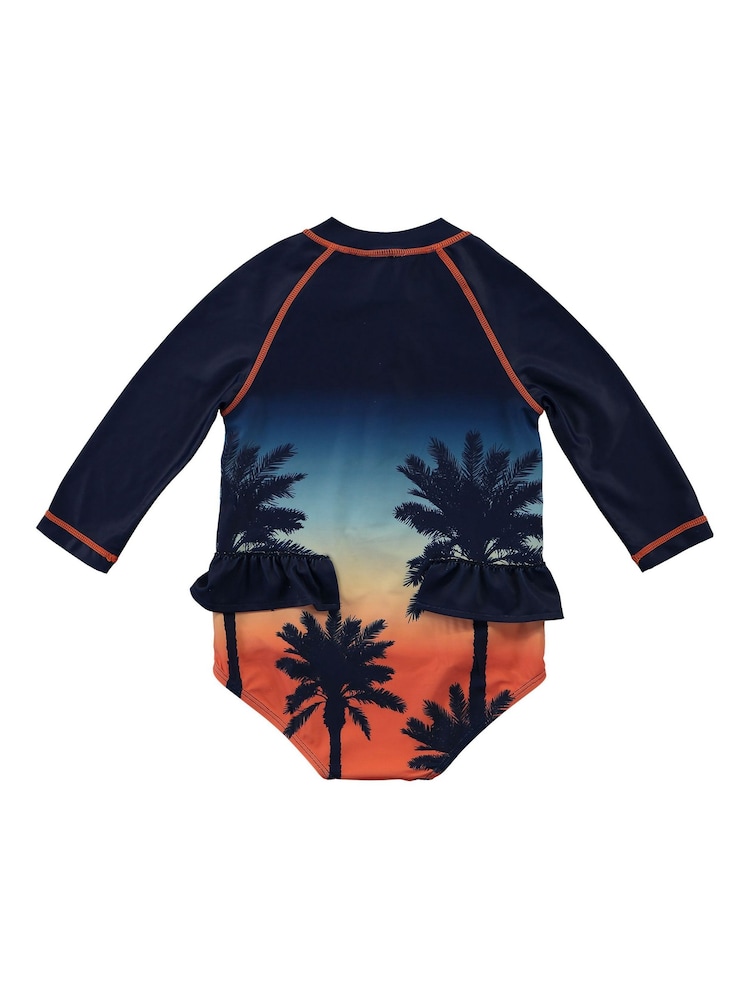 adidas Blue Everton Hawaiian Swimsuit - Image 2 of 3