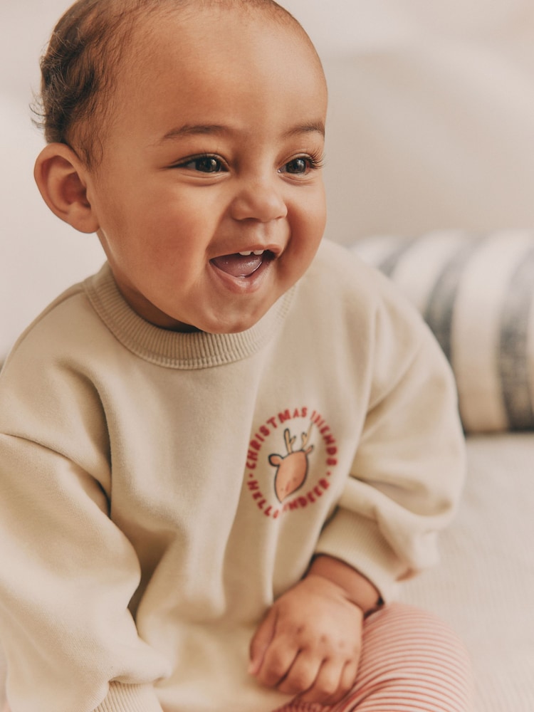 neutre - Ensemble Noël Bébé Sweatshirt et Leggings (0mths-2yrs) - Image 3 of 17