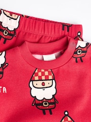 Red Santa Baby Christmas Cosy Sweatshirt and Joggers Set (0mths-2yrs) - Image 13 of 15