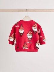 Red Santa Baby Christmas Cosy Sweatshirt and Joggers Set (0mths-2yrs) - Image 9 of 15