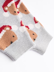Grey Bear Christmas Knitted Jumper and Leggings Baby Set (0mths-2yrs) - Image 15 of 15