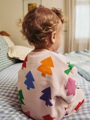 ألوان زاهية برسمة أشجار - Baby Christmas Cosy Sweatshirt and Joggers Set (0mths-2yrs) - صورة 3 من 15