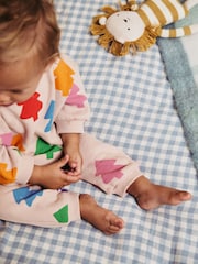 ألوان زاهية برسمة أشجار - Baby Christmas Cosy Sweatshirt and Joggers Set (0mths-2yrs) - صورة 4 من 15