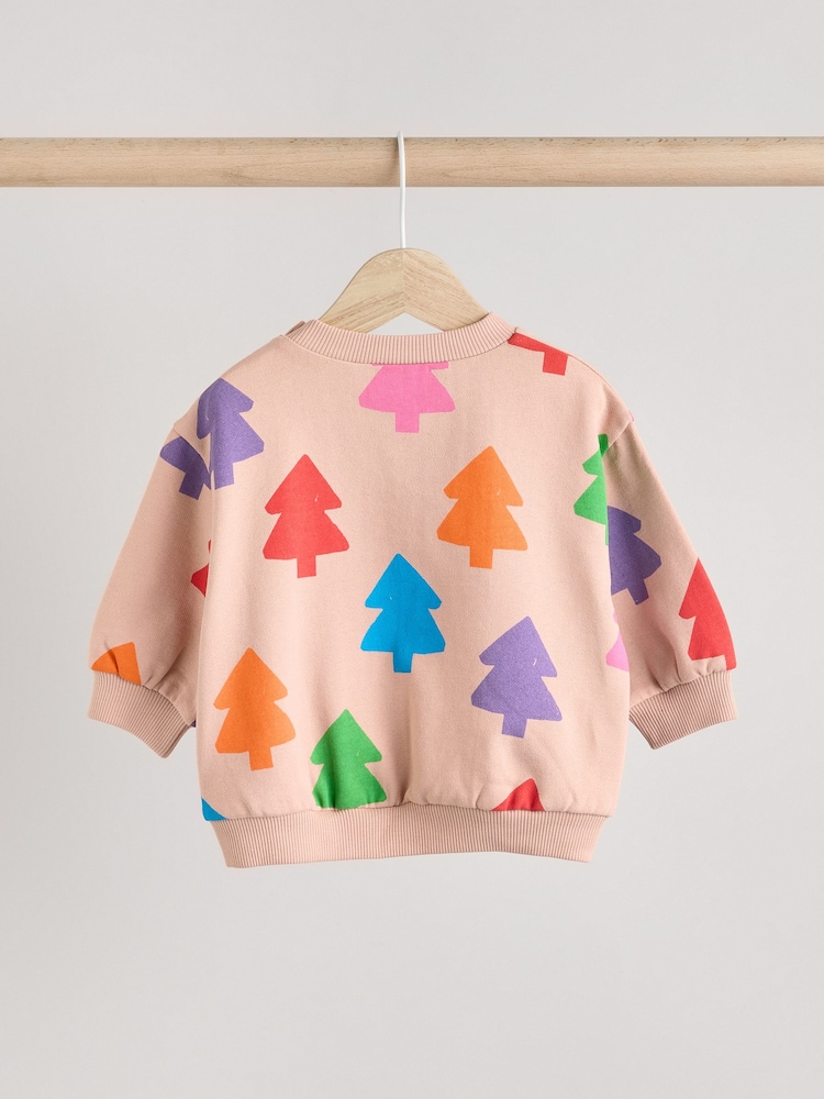Arborele strălucitor - Set Bebeluș Crăciun Cozy Hanorac și Joggers (0luni-2ani) - Image 9 of 15