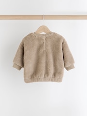 Neutral Bear Baby Cosy Fleece 100% Cotton Top and Leggings Set (0mths-2yrs) - Image 4 of 9