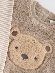 Neutral Bear Baby Cosy Fleece 100% Cotton Top and Leggings Set (0mths-2yrs) - Image 7 of 9