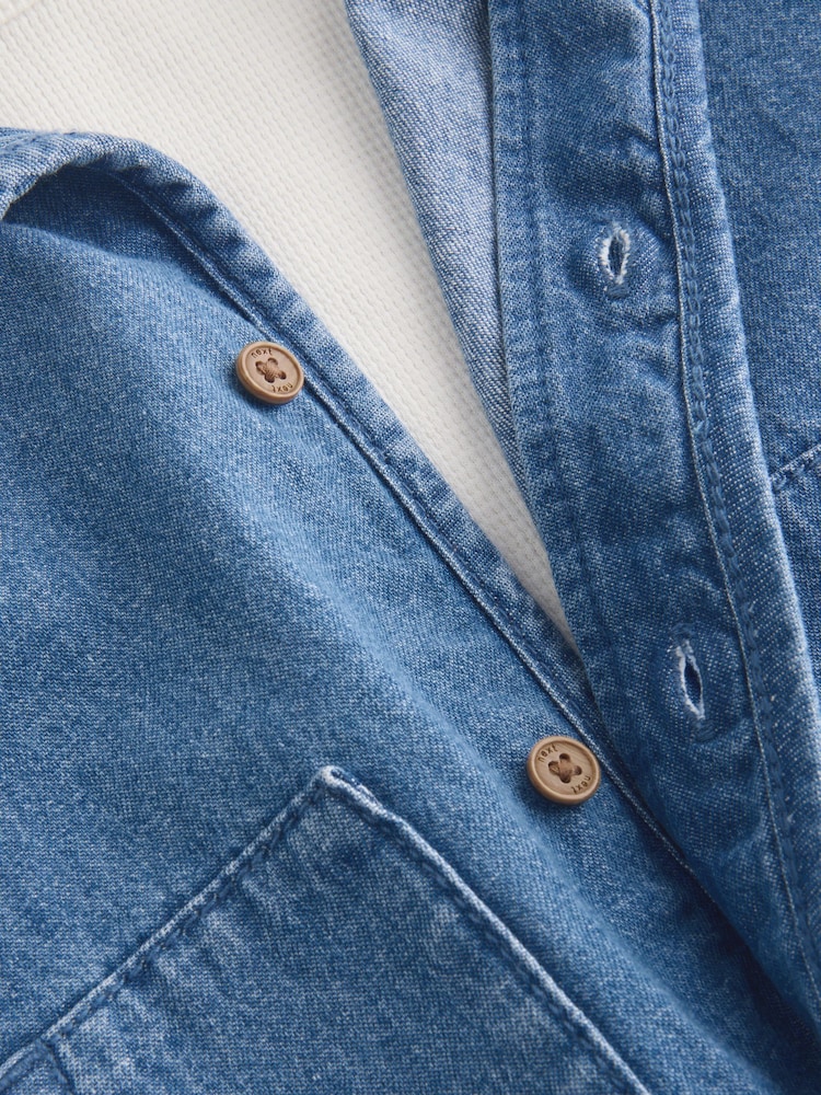Blue Denim Baby 100% Cotton Jacket and Trousers Set (0mths-2yrs) - Image 10 of 14