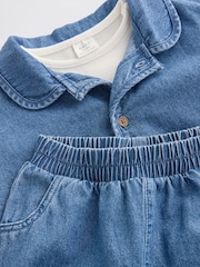 Denim azul - Baby 100% Cotton Jacket and Trousers Set (0mths-2yrs) - Imagen 8 de 14