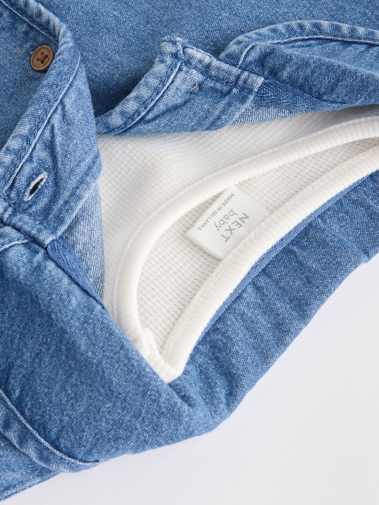 Blue Denim Baby 100% Cotton Jacket and Trousers Set (0mths-2yrs) - Image 9 of 14