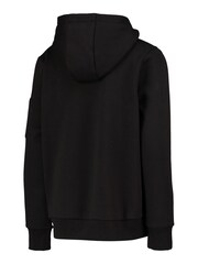 Fanatics Kids England Tonal 1/4 Zip Black Hoodie - Image 3 of 3