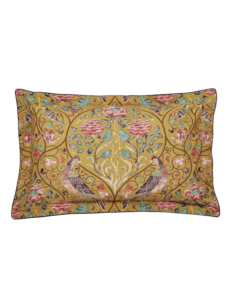 Morris & Co. Gold 100% Cotton Seasons By May Duvet Cover Set - Image 4 of 4