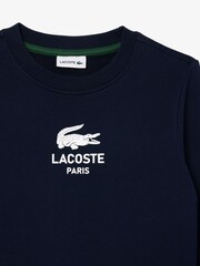 Lacoste 100% Cotton Navy Sweatshirt - Image 3 of 6