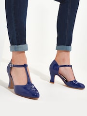 Joe Browns Vintage Lack-Absatzschuhe mit T-Steg - Bild 5 von 5