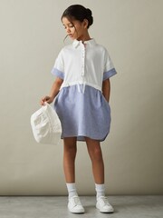 Reiss Ivory Maxy 13-14 yrs Cotton Shirt Dress - Image 2 of 5