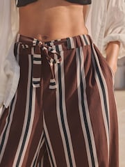 Chocolate Brown Wide Leg Trousers - Image 5 of 7
