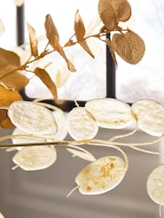 Gold Artificial Eucalyptus Bouquet and Confetti Vase - Image 2 of 4