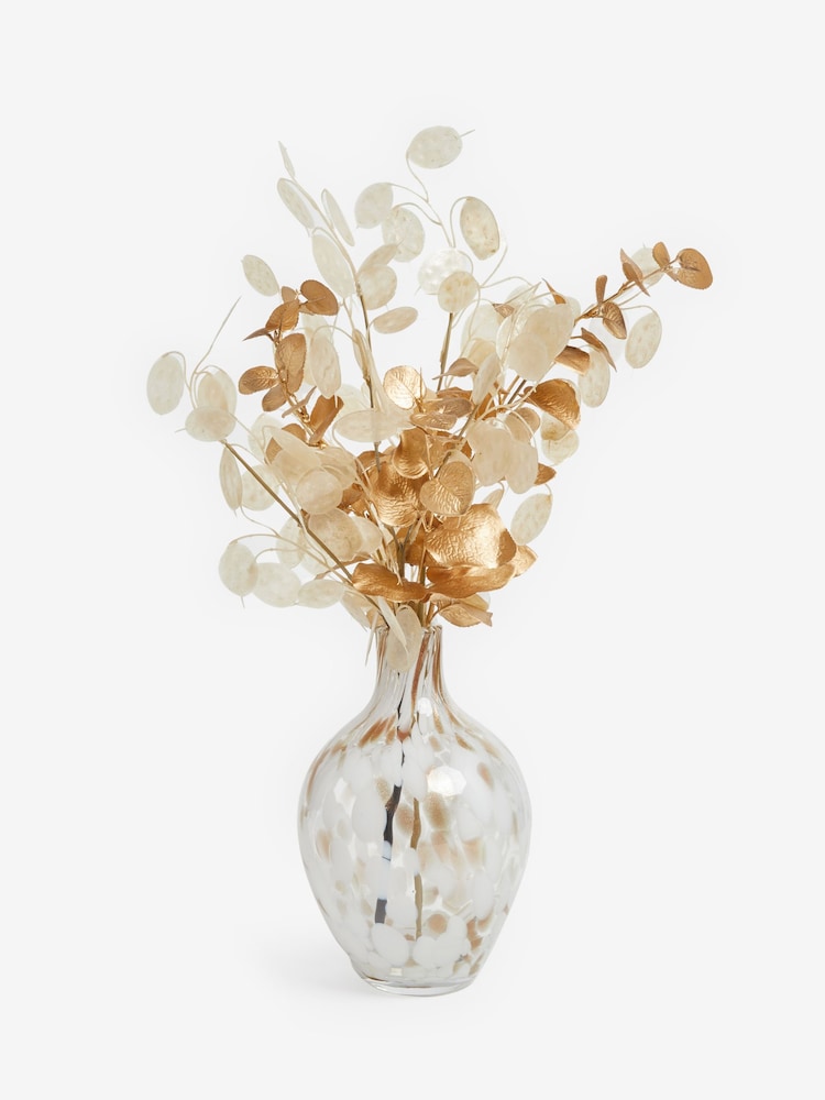 Künstlicher Eukalyptusstrauß und Konfetti-Vase - Bild 4 von 4 Künstlicher Eukalyptusstrauß und Konfetti-Vase - Bild 4 von 4