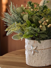Green Artificial Winter Arrangement - Image 2 of 4