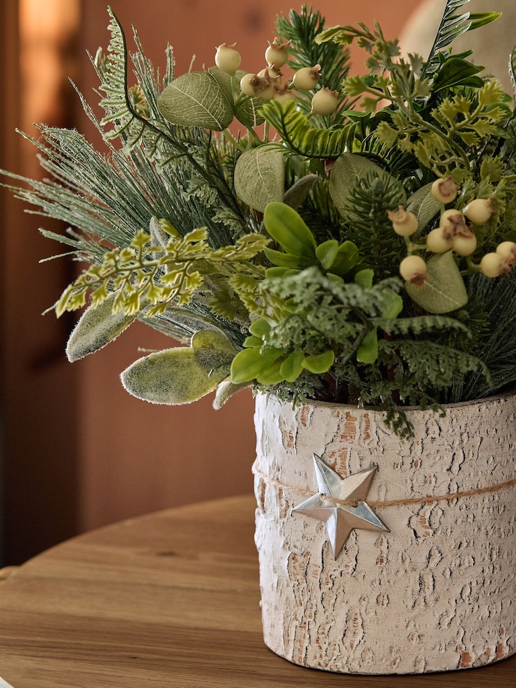 Green Artificial Winter Arrangement - Image 2 of 4