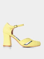 Joe Browns Yellow Summery Vintage Heeled Shoes - Image 2 of 5