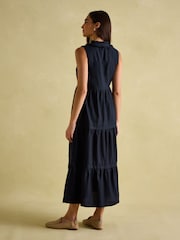 Joules Ophelia Navy Sleeveless Tiered Dress - Image 2 of 6