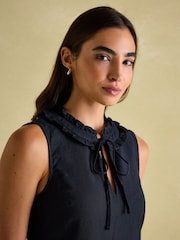 Joules Ophelia Navy Sleeveless Tiered Dress - Image 3 of 6