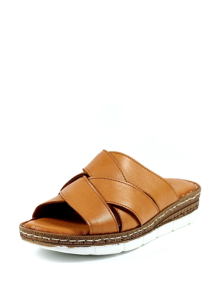 Marrón - Sandalias de cuero Gwen de Lunar - Imagen 2 de 7