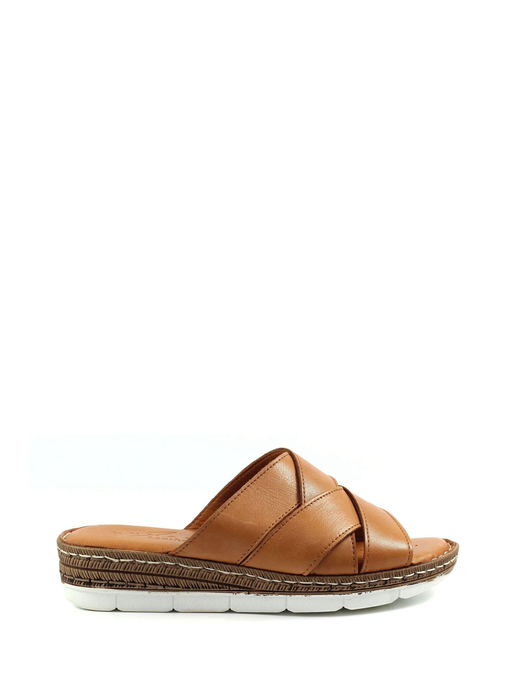 Buy Lunar Brown Leather Sandals from Next Singapore