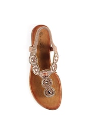 Lunar Gold Bora Rose Sandals - Image 5 of 6