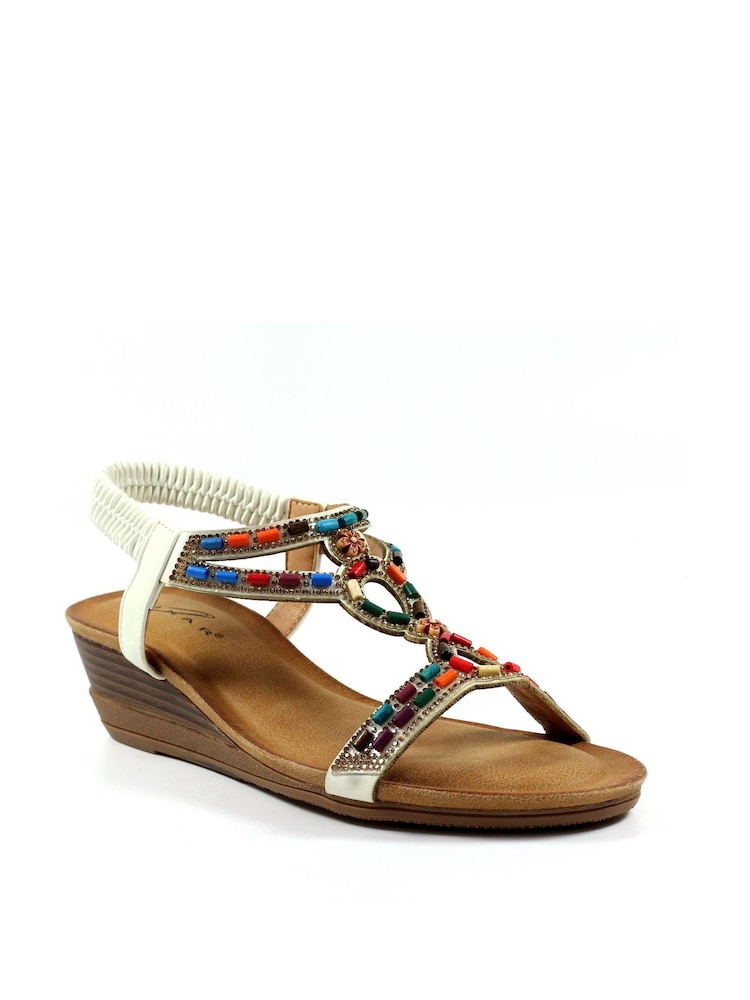 Lunar Epsom Wedge Sandals - Image 2 of 6 Lunar Epsom Wedge Sandals - Image 2 of 6
