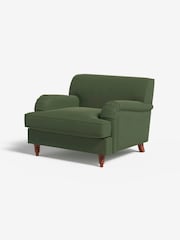 MADE.COM Matt Velvet Grass Green Orson Loveseat - Image 1 of 3
