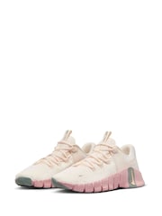 Nike White Chrome Free Metcon 5 Training Trainers - Image 2 of 13