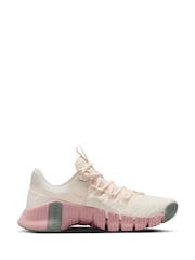 Nike White Chrome Free Metcon 5 Training Trainers - Image 4 of 13