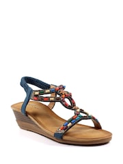 Lunar Epsom Wedge Sandals - Image 2 of 6