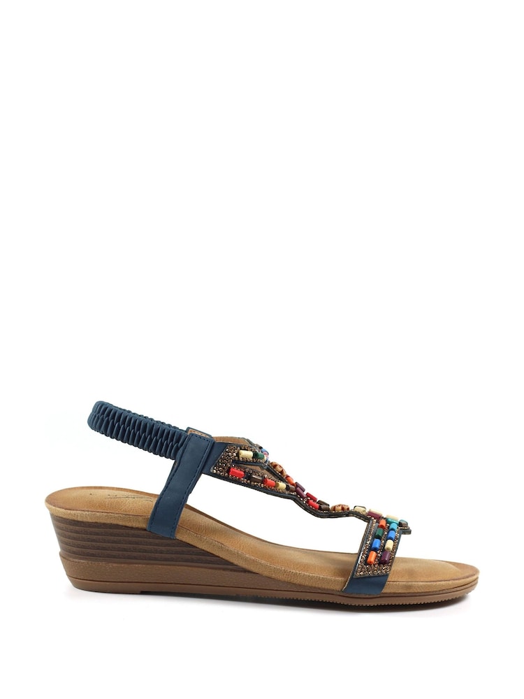 Lunar Epsom Wedge Sandals - Image 3 of 6