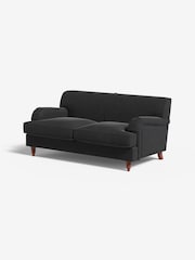 MADE.COM Matt Velvet Charcoal Grey Orson 2 Seater Sofa - Image 1 of 3