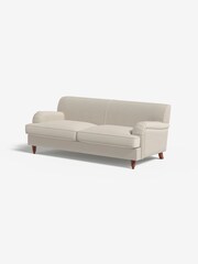 MADE.COM Cotton Weave Pebble Grey Orson 3 Seater Sofa - Image 1 of 3