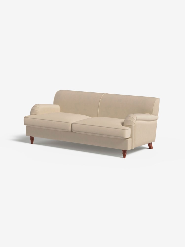 MADE.COM Cotton Weave Oatmeal Orson 3 Seater Sofa - Image 1 of 3