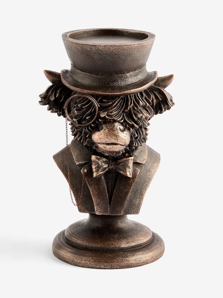Bronze Hamish Pillar Candle Holder - Image 4 of 4