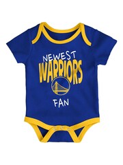 NBA Golden State Warriors Slam Dunk 3pc 100% Cotton Bodysuit Newborn - Image 4 of 4