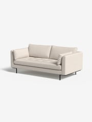MADE.COM Pax Boucle Off White Harlow 2 Seater Sofa - Image 1 of 4