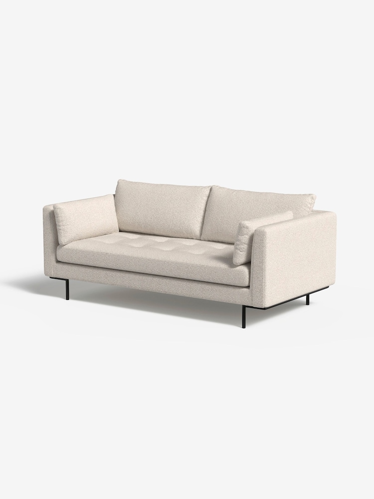 MADE.COM Pax Boucle Off White Harlow 2 Seater Sofa - Image 1 of 4
